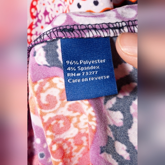 Apt 9 Paisley pull over dress with pockets size Large - Picture 6 of 8